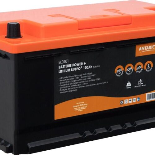Antarion Power+ Lithium Batterie, 105Ah, Bluetooth