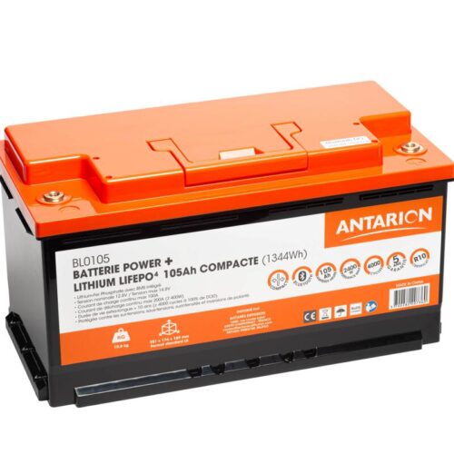Antarion Power+ Lithium Batterie inkl. Heizung, 105Ah, Bluetooth