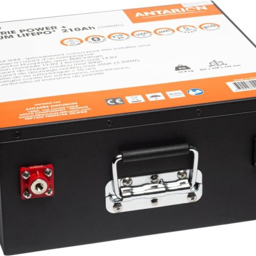 Antarion Power+ SLIM Lithium Batterie inkl. Heizung, 210Ah, Bluetooth