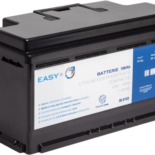 Antarion EASY+ Lithium Batterie mit eingebauter Heizung, L3 Format, 100Ah, Bluetooth