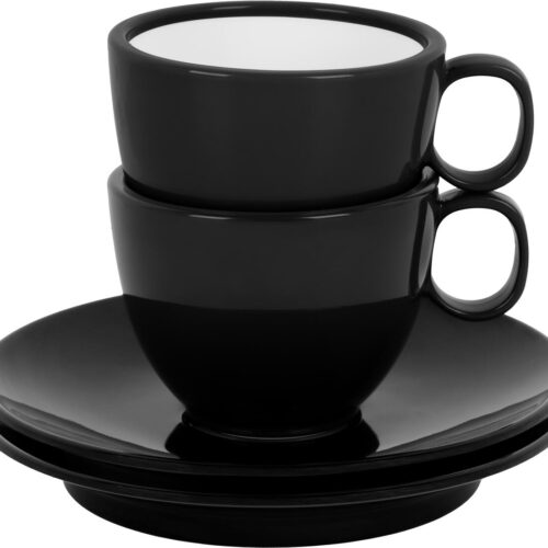 Brunner Espresso Tassen Set, 2-teilig, schwarz