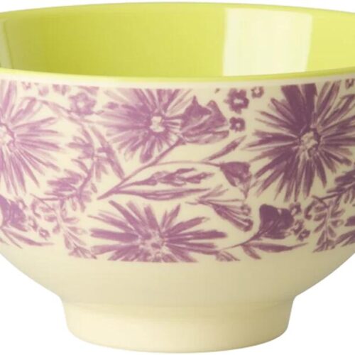 Rice Kleine Melamin Schüssel, Flower Press Print, 300 ml