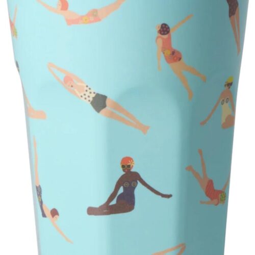 Rice Melamin Hoher Becher, Retro Swimster Print, 400 ml