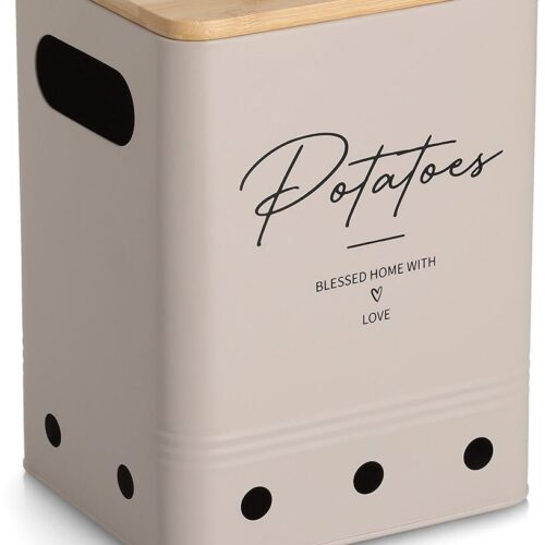 Zeller Vorratsdose mit Bambusdeckel, 5,1l, Kartoffeln