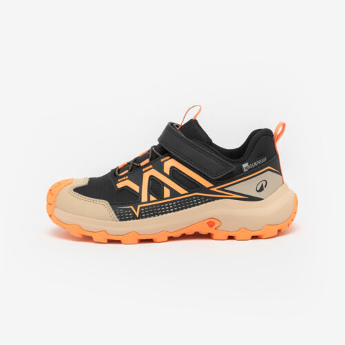 Wanderschuhe Kinder Gr. 24–34 wasserdicht Klettverschluss - Crossrock orange
