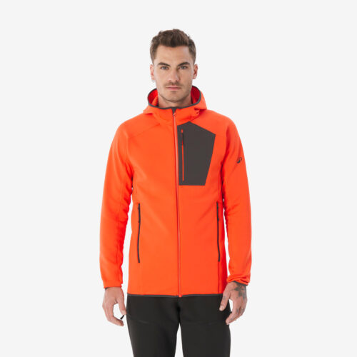 Fleecejacke Herren Wandern - MH500 rot