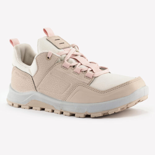 Wanderschuhe Kinder Gr.35–38 wasserabweisend mit Schnürung Wandern - NH500 beige