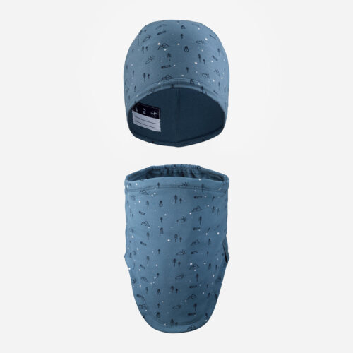 Mütze und Schal Kinder - blau