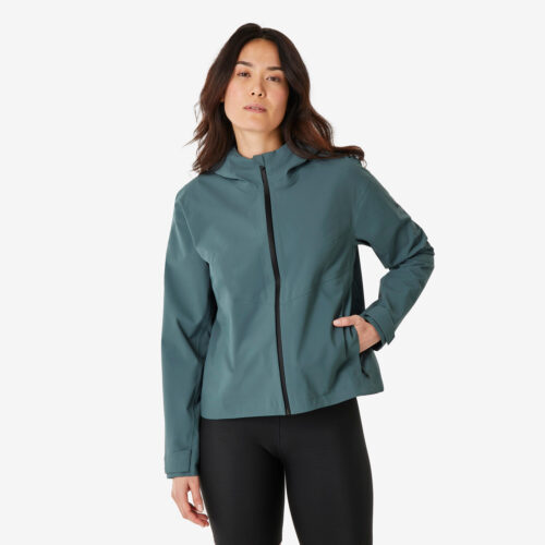 Wanderjacke Damen wasserdicht Wandern - MH100 grün