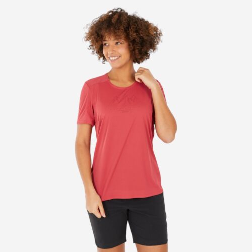Wandershirt Damen kurzarm - MH500 rot