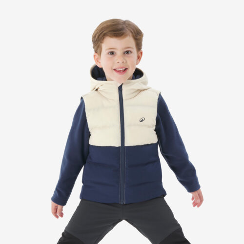 Wattierte Weste Kleinkinder Gr. 92–116 Wandern - NH500 blau/beige