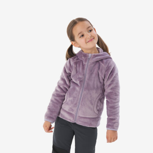 Fleecejacke Kleinkinder Gr. 92–116warm Wandern - NH500 Zip violett