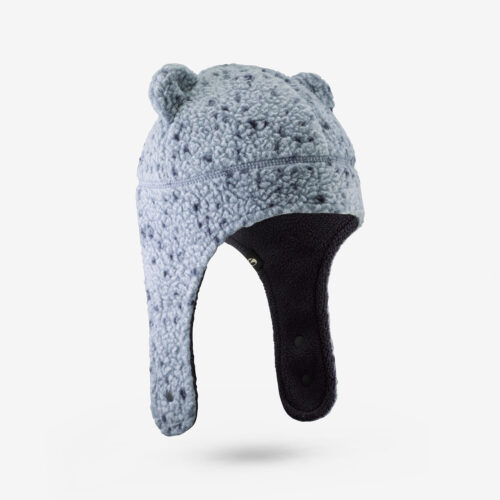 Mütze Baby Peru mit Ohrschützern - Babychou 500 blau