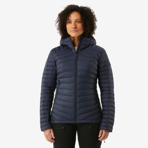 Daunenjacke Damen Kapuze bis -5 °C Trekking - MT100