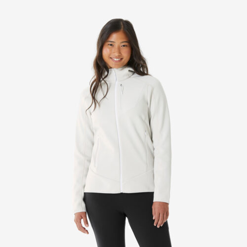 Fleecejacke Damen Wandern - MH500 weiß