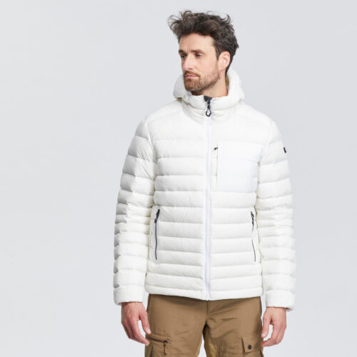 Daunenjacke Herren bis -10 °C Kapuze Trekking - MT500