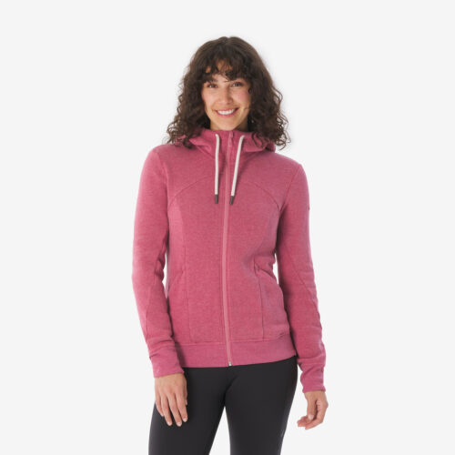 Sweatshirt Damen atmungsaktiv Wandern - NH500 violett