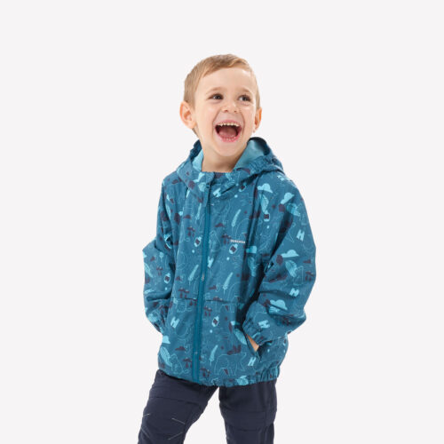 Wanderjacke Kleinkinder Gr. 92–116 wasserdicht - MH500 Kid blau