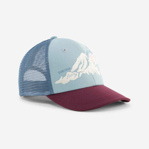 Schirmmütze MH100 Trucker Kinder blau/bordeauxrot