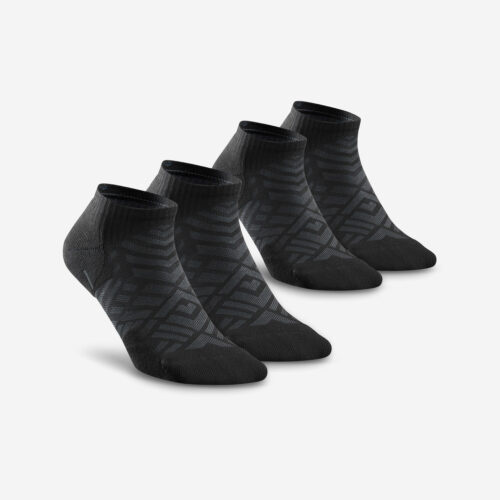 Wandersocken Damen/Herren Doppelpack - Hike 100 schwarz