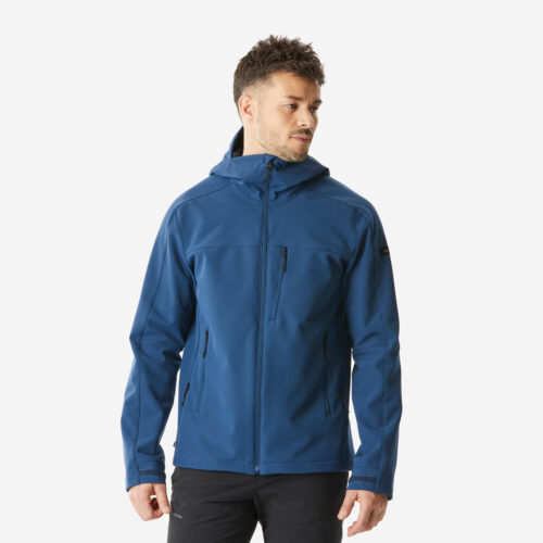 Softshelljacke Herren winddicht Trekking - MT500 blau