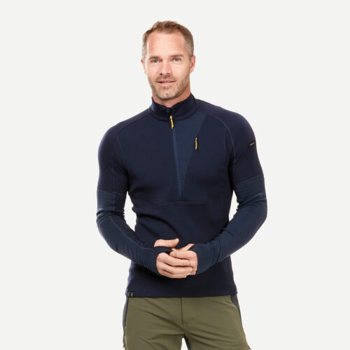 Merinoshirt Herren langarm Trekking - MT900