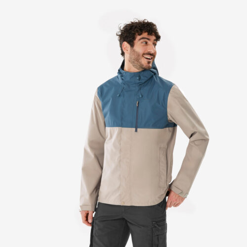 Regenjacke Herren wasserdicht Wandern - NH500 blau