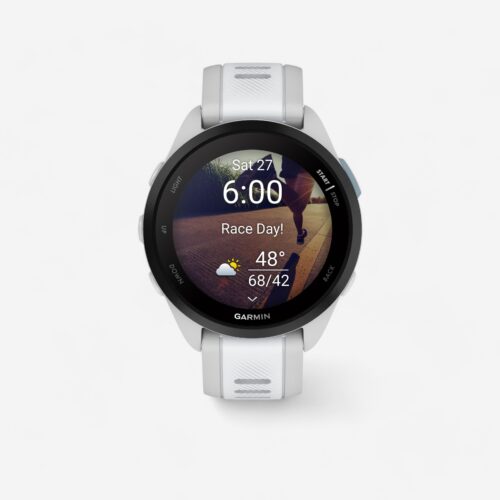 GPS-Uhr Smartwatch Garmin - Forerunner 165 hellgrau/weiß