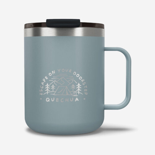 Tasse isolierend Edelstahl Camping Wandern Trekking - 900 0,35 l blau