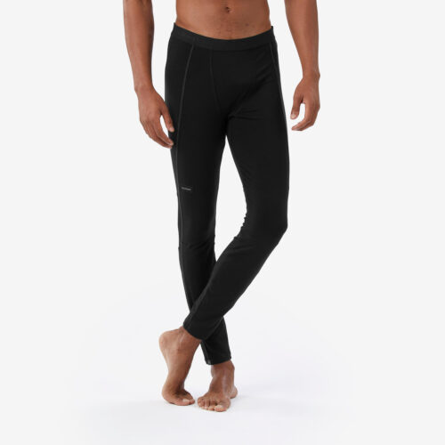 Merino Tights Herren lange Unterwäsche Trekking ‒ MT500 schwarz