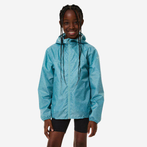 Wanderjacke Kinder wasserdicht Wandern - MH100 Zip TW blau
