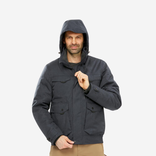 Wanderjacke Herren bis -10 °C wasserdicht - NH500 grau