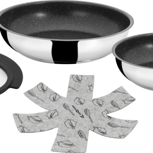 Brunner Academy Double Pan Pfannenset 4 teilig - Camping Pfannen & Woks