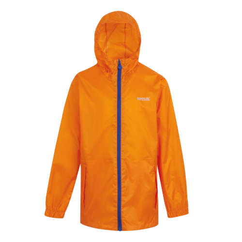 Regatta Pack-It III Kinder Regenjacke orange 140 - Kinderjacken