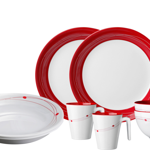 Brunner Tête-à-tête Cosmic Melamin Geschirrset Antirutsch, BPA-frei und bruchunempfindlich 8-teilig - Kunststoff und Melamin Geschirr-Sets