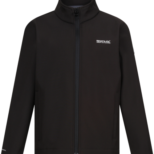 Regatta Junior Cera Kinder Softshelljacke schwarz 140 - Kinderjacken
