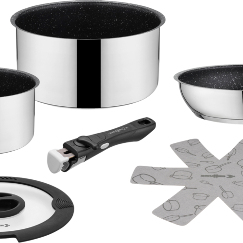 Brunner Academy Mini Kochset mit Pfanne und Töpfen 5-teilig mit Transporttasche - Kochgeschirr-Sets