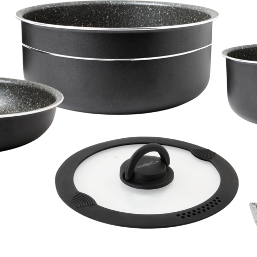 Brunner Pirate Spacemaster Topfset Aluminium inkl. Tragetasche 7-teilig Ø 24 cm - Kochgeschirr-Sets