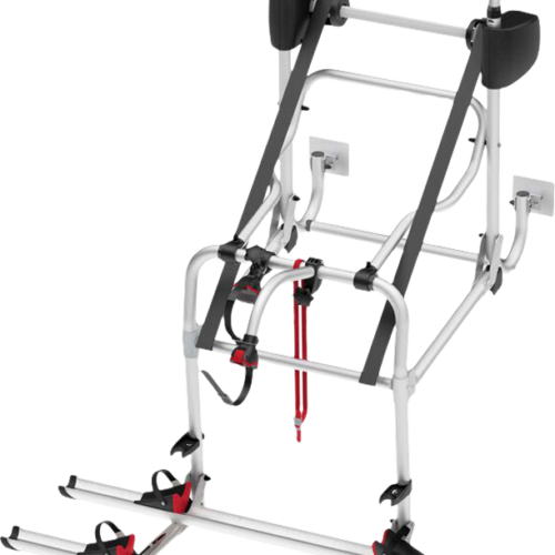 Fiamma Carry-Bike Lift 77 Heck Fahrradträger Absenkbar um 77 cm für 2 Fahrräder / E-Bike geeignet silber manuell - Heck-Fahrradträger