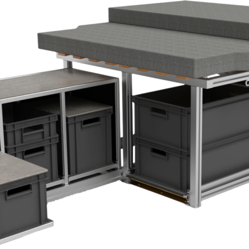 easygoinc. Vanlife-Modul SPORT für Fiat Doblo Maxi / Fiat Doblo Maxi XL - Möbelzubehör