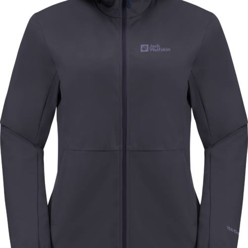 Jack Wolfskin Feldberg Hoody Damen Softshelljacke dunkelgrau XXL - Damenjacken