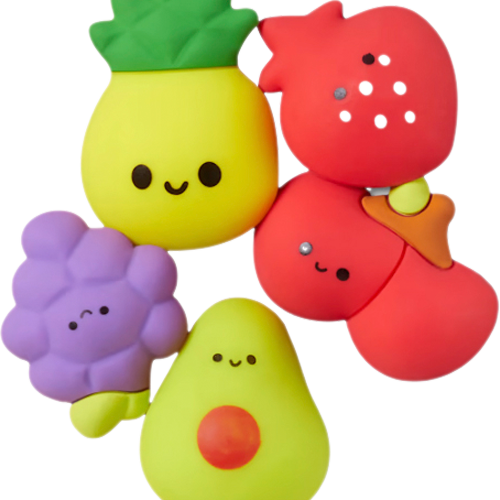 Crocs Jibbitz Squish Fruits Schuhanstecker 5er Pack bunt - Handschuhe, Gürtel & Sonstiges