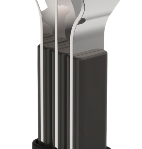 Mepal Silueta Besteckset 3-teilig Nordic black - Campingbesteck