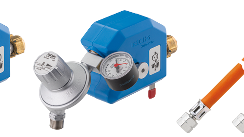 GOK Caramatic SafeDrive Plus 30mbar 1,5 kg/h G.10 POL-WS x RVS10/8 SV - Gasdruckregler Fahrzeug