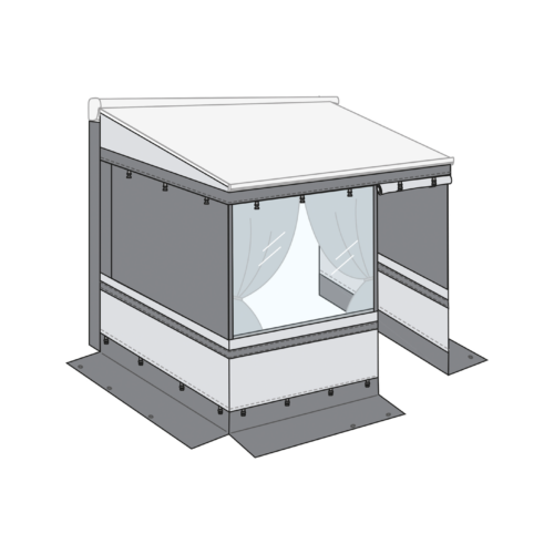 Fiamma F45s Privacy Room Light Van 260 Markisenvorzelt - Markisenvorzelte & Wände