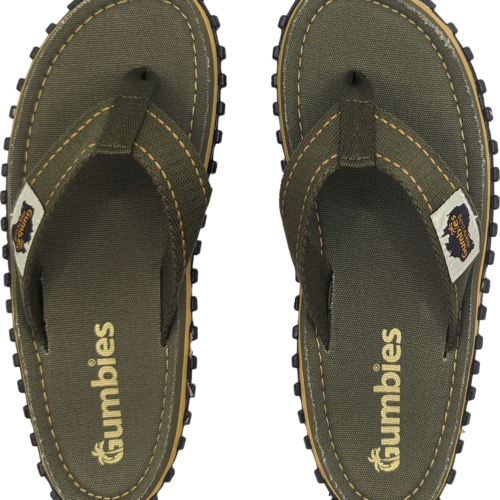 Gumbies Original Classic Herren Zehenstegsandale olive 42 - Herrenschuhe