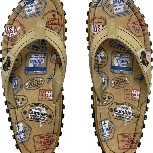 Gumbies Traveler Damen Zehentrenner  hellbraun 37 - Herrenschuhe