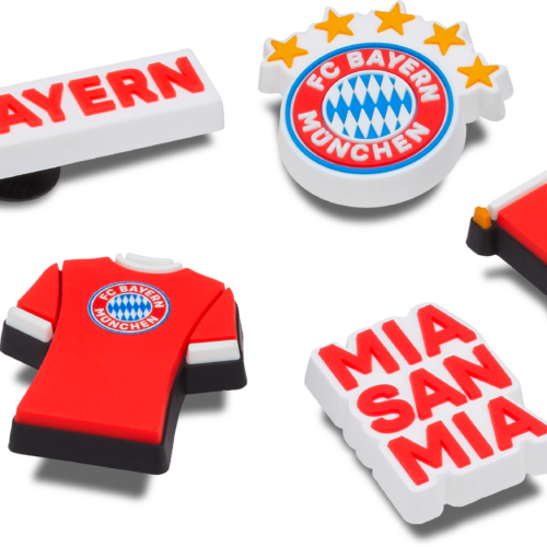 Crocs Jibbitz Bayern FC Schuhanstecker 5er Pack bunt - Handschuhe, Gürtel & Sonstiges