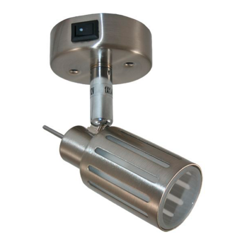 Haba Triton LED Aufbauleuchte mit Schalter Farbe Silber 10 - 15 V - Wohnmobil- & Camperbeleuchtung, LED-Schienen