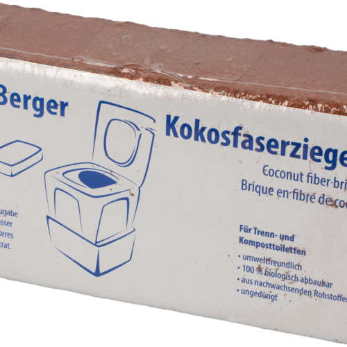 Berger Kokosfaserziegel für Trenntoiletten - Toilettenbeutel & Toilettenzubehör